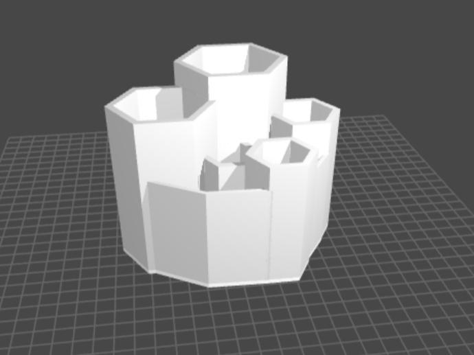 Hexagonal Desk Organizer Accessory