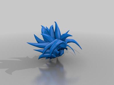 spiked hair