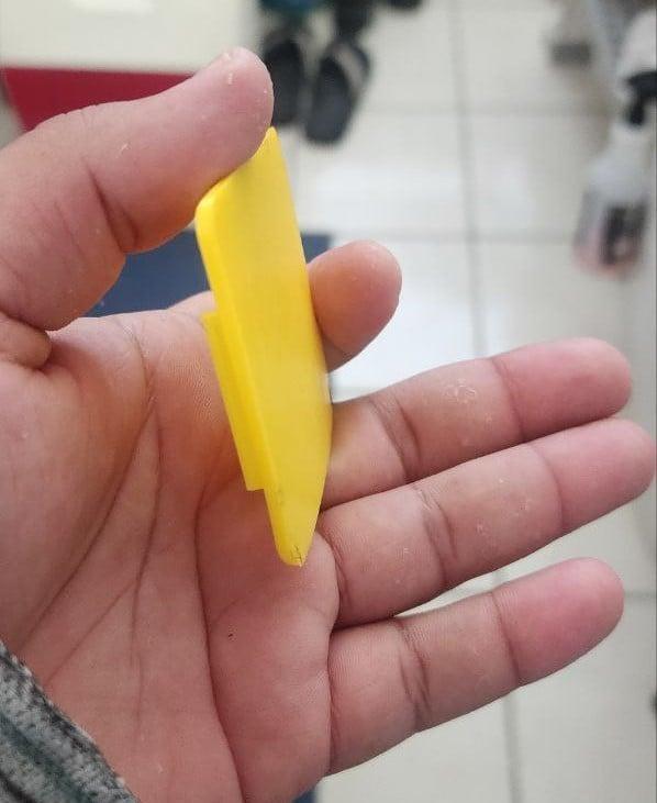 GX460 pre-facelift under license plate hole cover  