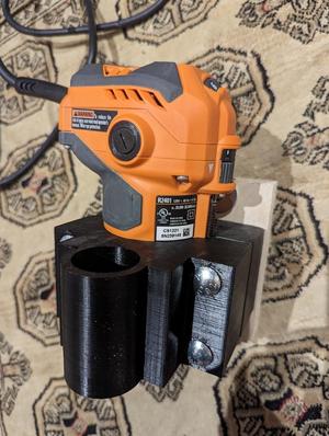 CNC Ridgid compact router R24012 mount with vacuum ducts