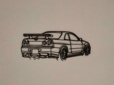 Nissan Skyline R34 Wall Art