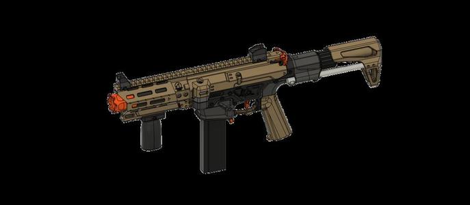 Foregrip for printed blaster