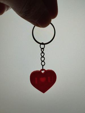 Heart Keychain with secret message