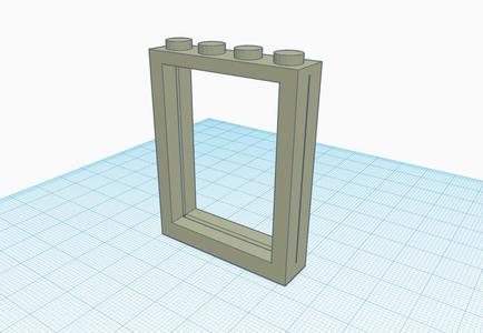 Stackable Lego style picture frame (ID picture size)