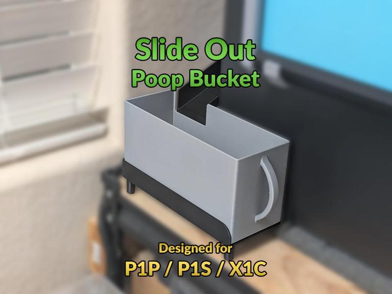 Slide Out Poop Bucket