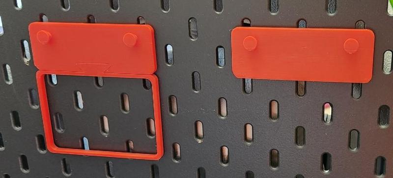 Skadis - Modular Small Parts Tip-Out Bin Adapter Plate