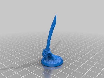 Magic Weapon - Scimitar (28mm, supportless)