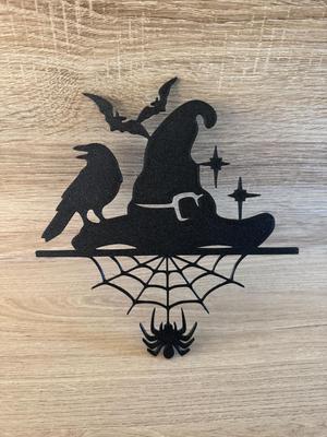 Halloween witch hat wall art