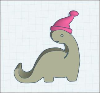 Christmas Dino phone holder
