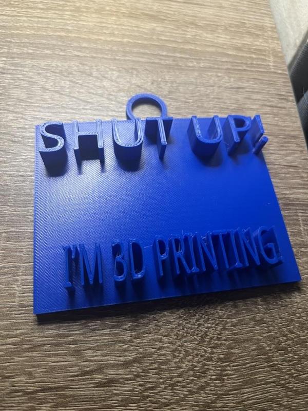 3D printing sign.