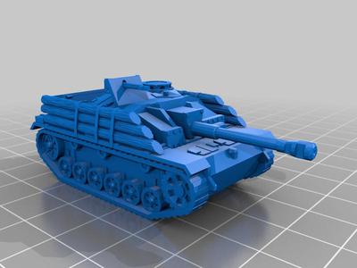 stug3 stugIII stug4 1:100 can be 3d printed