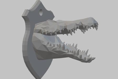 Alligator Head (Low - Poly)