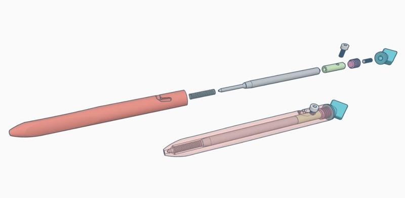 ball pen with bayonet