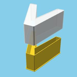 LATIN CAPITAL LETTER V, nestable box (v1)