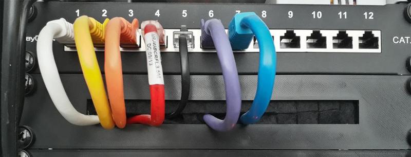 1U Brush Strip Horizontal 10" Rack Cable 