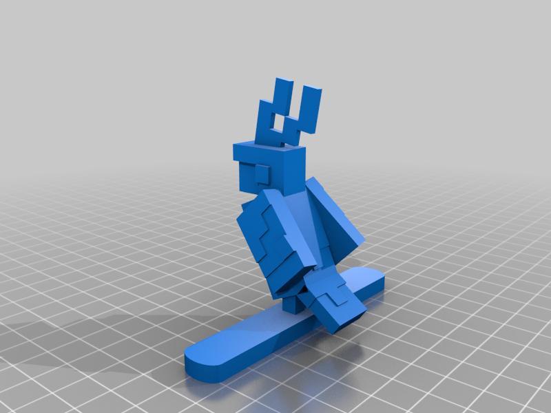 Minecraft parrot on stick
