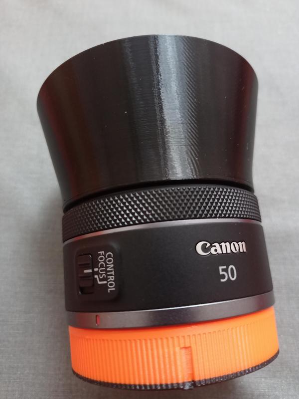 canon rf 50 mm f1 8 stm sun visor