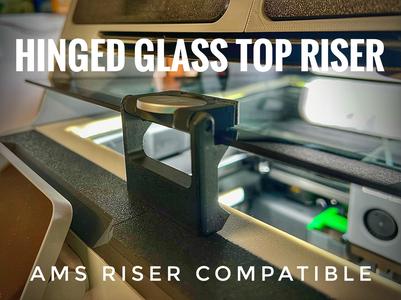 Hinged Glass Top Riser - AMS Riser Compatible!