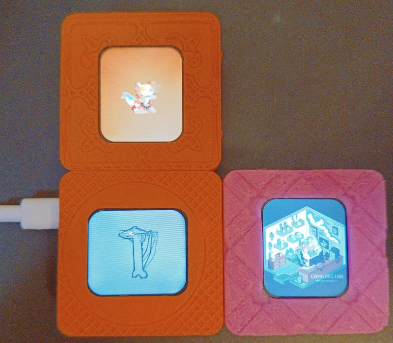 Modular WiFi Gif Art & Pixelart Display Tiles