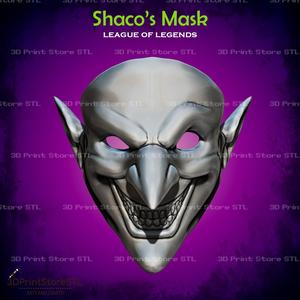 Shaco mask 3D Printable 3D print model