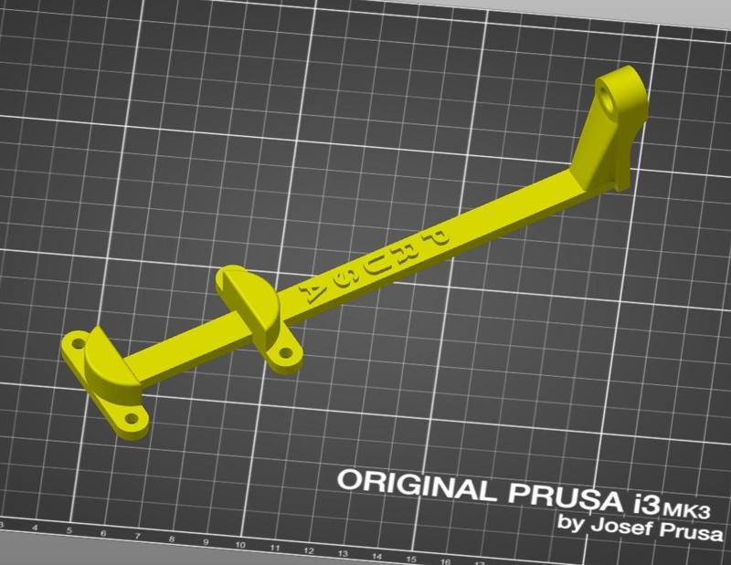 Filament Fishing Rod Guide Clip - Prusa i3 MK3