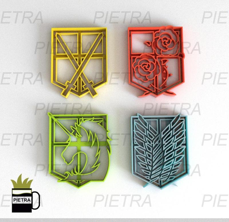 ATTACK ON TITAN FONDANT COOKIE CUTTER IMPRESSION MODEL 3