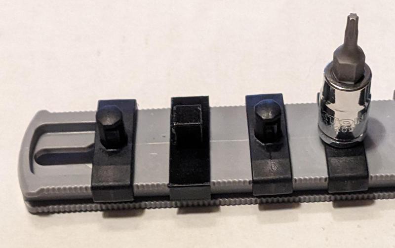 Tekton-compatible 1/4" socket holder