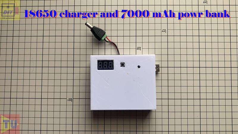 18650 recharger and 7000 mAh power bank
