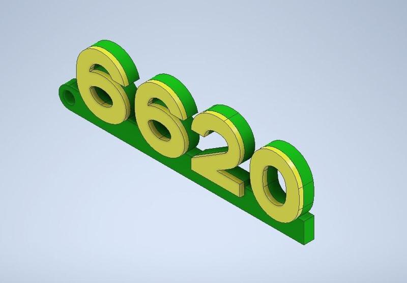 Key ring for John Deere 6620