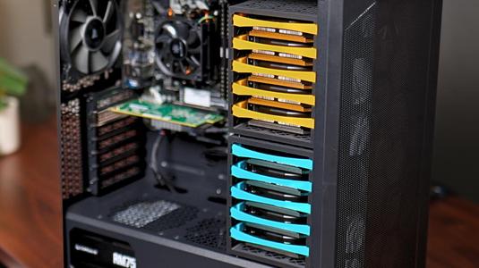 5-Bay 3.5" Hard DriveCage for 120mm Fan Mount