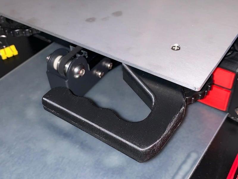 Bed Handle and Camera Mount for Creality Ender 3 Stock Carriage Plate