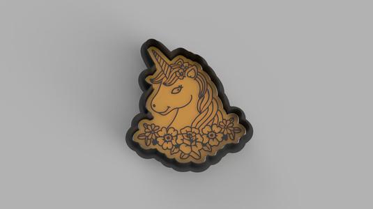 Unicorn Head cutter and stamp
