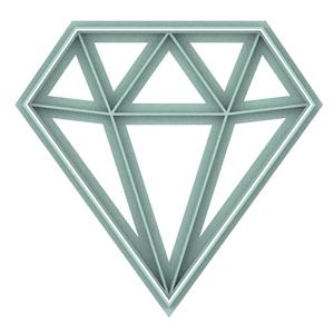 Diamond 9cm cookie cutter v2