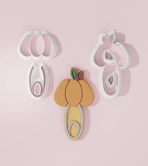 Pumpkin Baby Shower #1 Cookie Cutter with CCHub Logo
