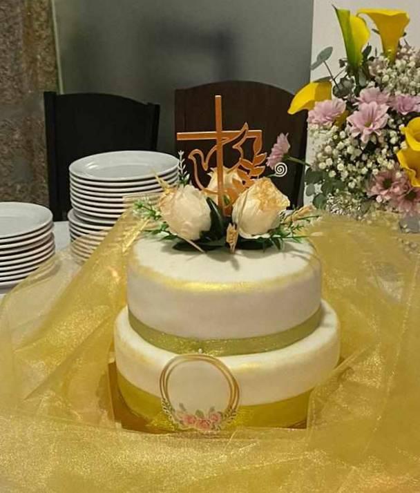 Topper For Cake Decoration - Religious - Chrism symbol