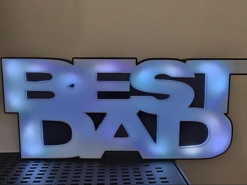 Best Dad LED Light