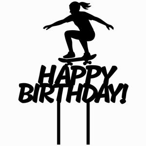 2 sets TOPPER CAKE skate SKATEBOARDING SKATEBOARDING WOMAN