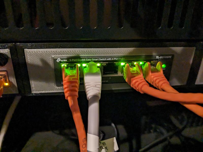 Cut-out for TP-Link 5-port PoE switch