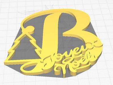 christmas decoration letter B