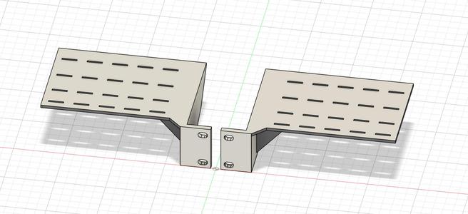 Small Single Sided Rack Shelf