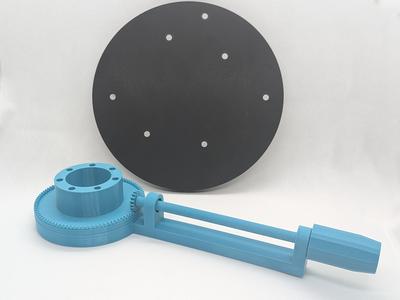 Turn table: no motors and no bearings are required