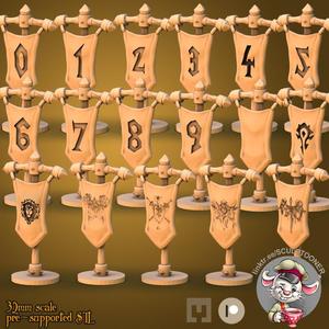 Warcraft-styled flags