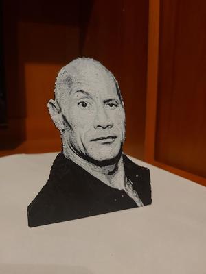 Dwayne Johnson The Rock meme hueforge