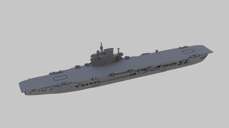 WW2 Royal Navy Illustrious class aircraft carrier
