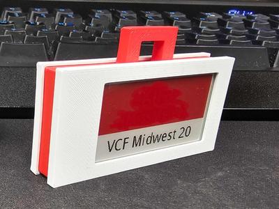 Badge Case for Waveshare 2.13" E-paper Hat