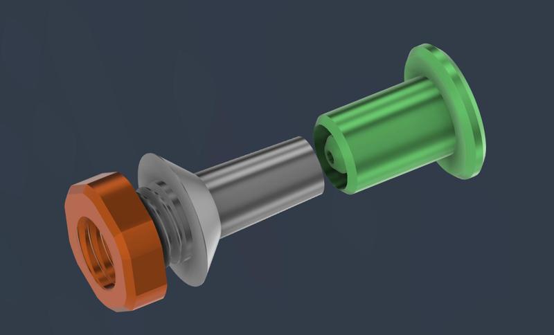 Through hole kit for Filamentboxes with grommet cup - Durchführung für Filament Aufbewahrungsboxen