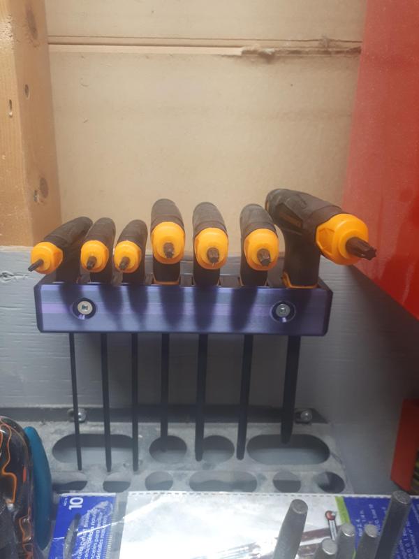 GEARWRENCH 7 Piece Torx Key T-Handle  Set Holder