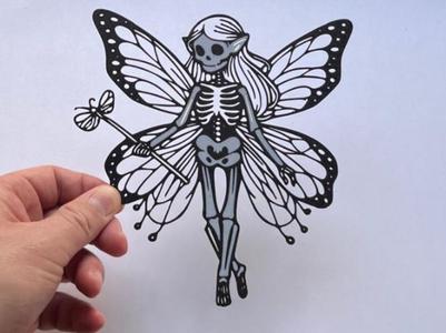 Skeleton fairy Butterfly