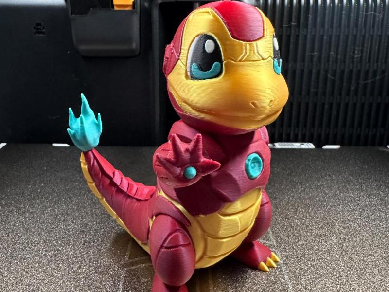 Charmander x Ironman Marvel Pokemon; Nostalgic 3D