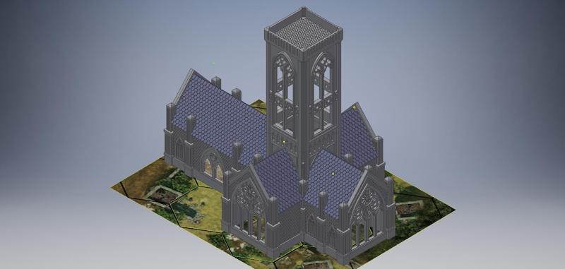 Normandy Cathedral for wargame.